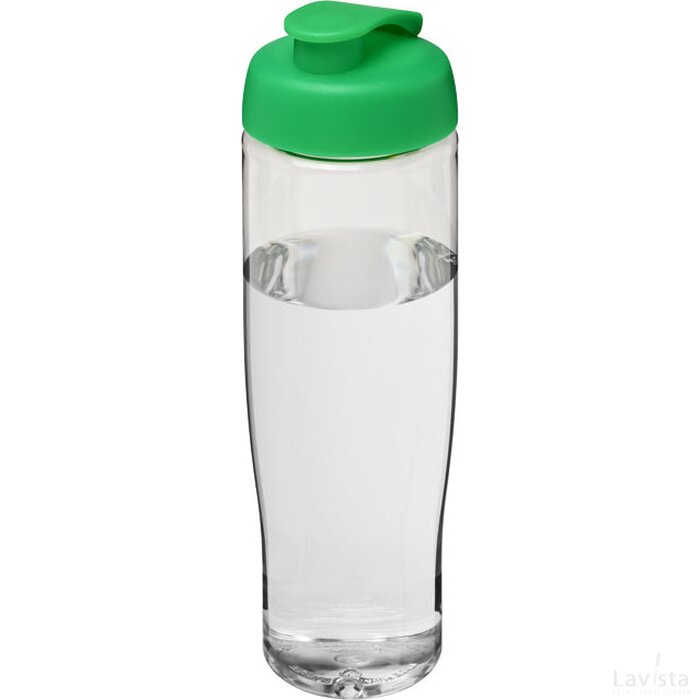 H2O Tempo® 700 ml sportfles met flipcapdeksel Transparant,Groen Transparant, Groen Transparant/Groen