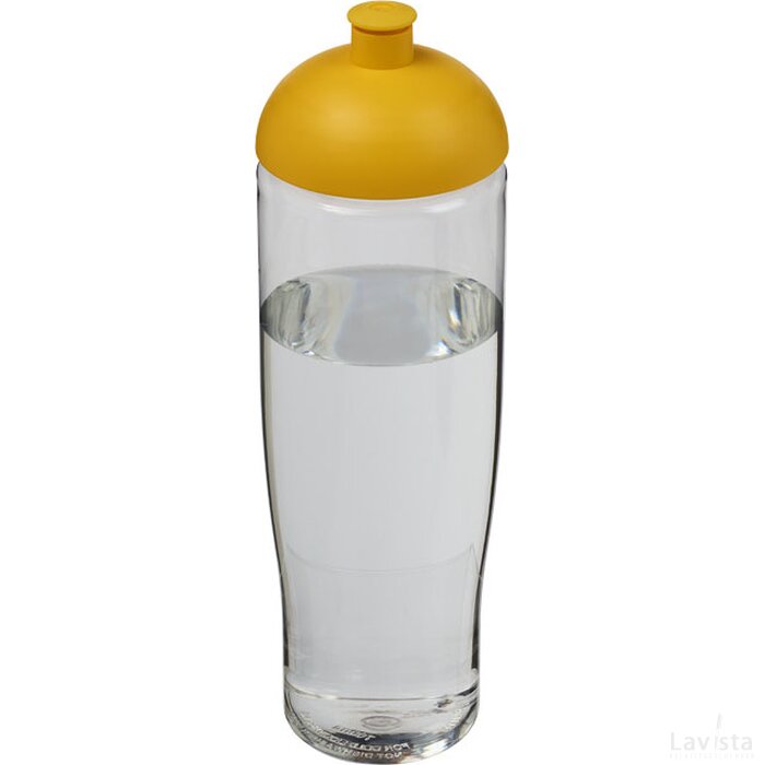 H2O Tempo® 700 ml bidon met koepeldeksel Transparant,geel Transparant, Geel Transparant/Geel