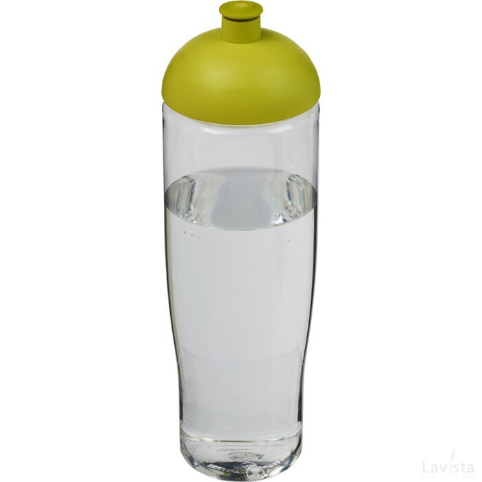 H2O Tempo® 700 ml bidon met koepeldeksel Transparant,Lime Transparant, Lime Transparant/Lime