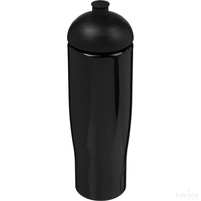 H2O Tempo® 700 ml bidon met koepeldeksel Zwart