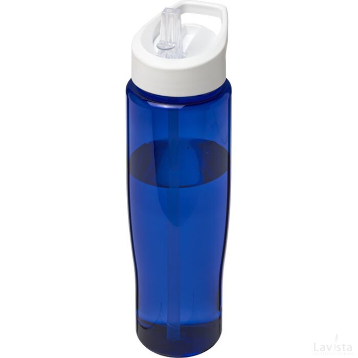 H2O Tempo® 700 ml sportfles met fliptuitdeksel blauw,Wit Blauw, Wit Blauw/Wit