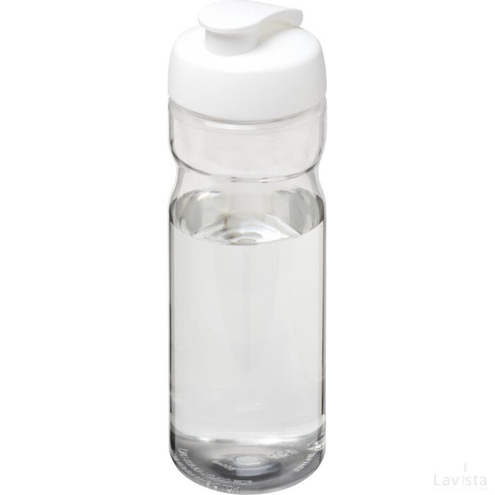 H2O Base® 650 ml sportfles met flipcapdeksel Transparant,Wit Transparant, Wit Transparant/Wit
