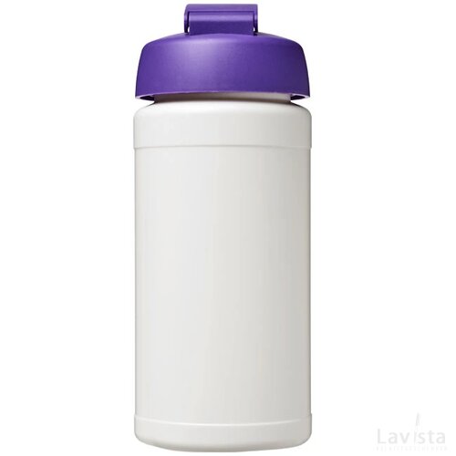 Baseline® Plus 500 ml sportfles met flipcapdeksel Wit,Paars Wit, Paars Wit/Paars