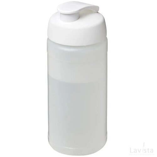 Baseline® Plus 500 ml sportfles met flipcapdeksel Transparant,Wit Transparant, Wit Transparant/Wit