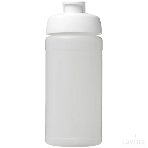 Baseline® Plus 500 ml sportfles met flipcapdeksel Transparant,Wit Transparant, Wit Transparant/Wit