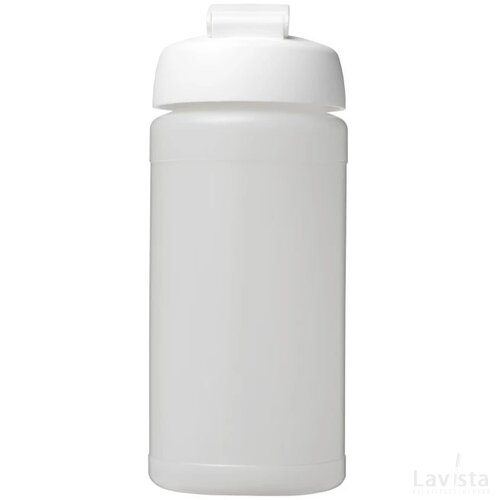 Baseline® Plus 500 ml sportfles met flipcapdeksel Transparant,Wit Transparant, Wit Transparant/Wit