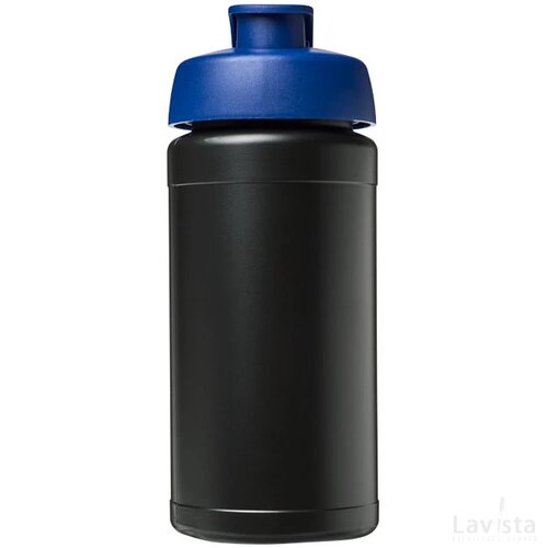 Baseline® Plus 500 ml sportfles met flipcapdeksel Zwart,blauw Zwart, Blauw Zwart/Blauw