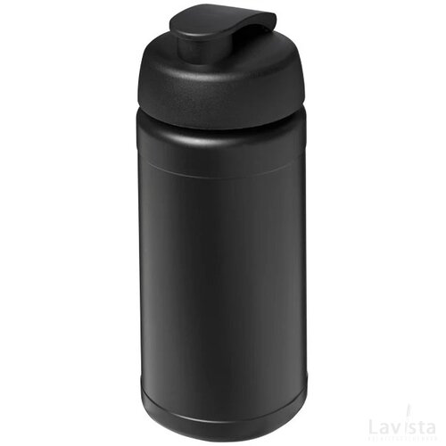 Baseline® Plus 500 ml sportfles met flipcapdeksel Zwart