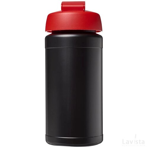 Baseline® Plus 500 ml sportfles met flipcapdeksel Zwart,Rood Zwart, Rood Zwart/Rood