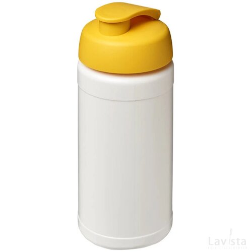 Baseline® Plus 500 ml sportfles met flipcapdeksel Wit,geel Wit, Geel Wit/Geel