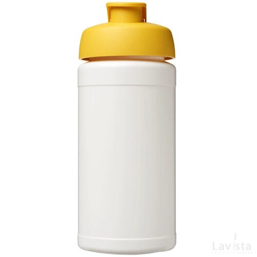 Baseline® Plus 500 ml sportfles met flipcapdeksel Wit,geel Wit, Geel Wit/Geel