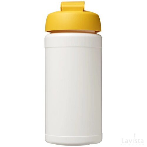 Baseline® Plus 500 ml sportfles met flipcapdeksel Wit,geel Wit, Geel Wit/Geel