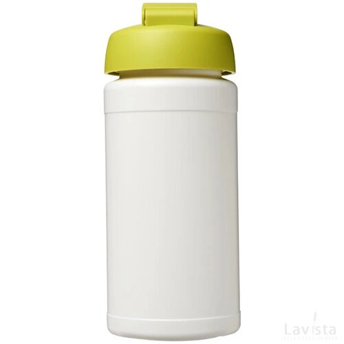 Baseline® Plus 500 ml sportfles met flipcapdeksel Wit,limegroen Wit,Lime Wit, Lime Wit/Lime