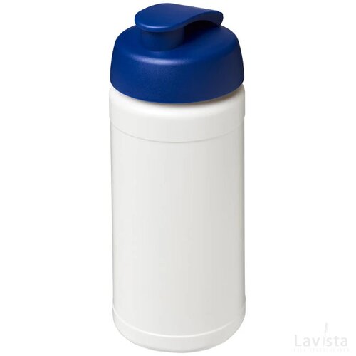 Baseline® Plus 500 ml sportfles met flipcapdeksel Wit,blauw Wit, Blauw Wit/Blauw