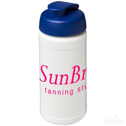 Baseline® Plus 500 ml sportfles met flipcapdeksel Wit,blauw Wit, Blauw Wit/Blauw