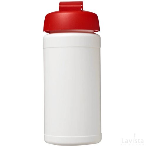 Baseline® Plus 500 ml sportfles met flipcapdeksel Wit,Rood Wit, Rood Wit/Rood