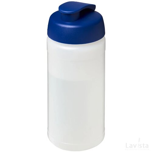 Baseline® Plus 500 ml sportfles met flipcapdeksel Transparant,blauw Transparant, Blauw Transparant/Blauw