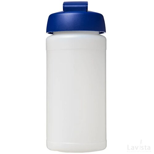 Baseline® Plus 500 ml sportfles met flipcapdeksel Transparant,blauw Transparant, Blauw Transparant/Blauw