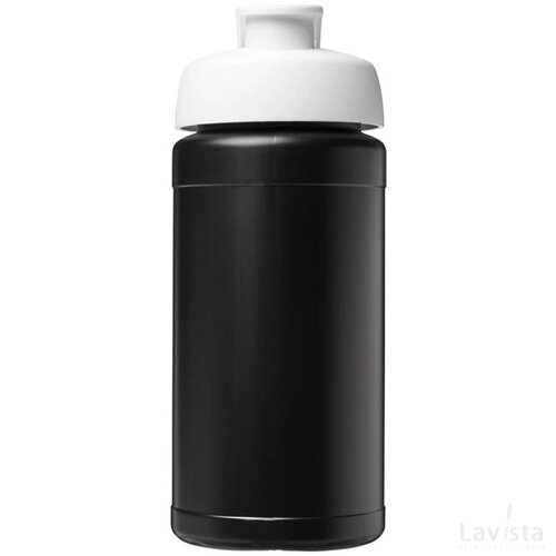 Baseline® Plus 500 ml sportfles met flipcapdeksel Zwart,Wit Zwart, Wit Zwart/Wit