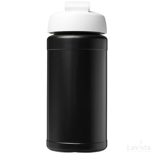Baseline® Plus 500 ml sportfles met flipcapdeksel Zwart,Wit Zwart, Wit Zwart/Wit
