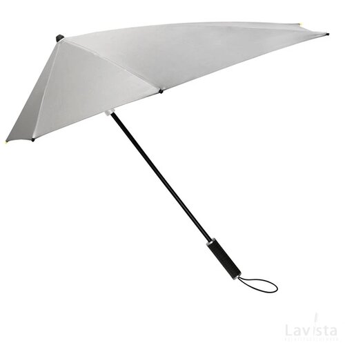 STORMaxi® aërodynamische stormparaplu zilver