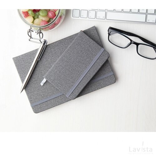 Gabbro A5 Notitieboek (Licht) Grijs