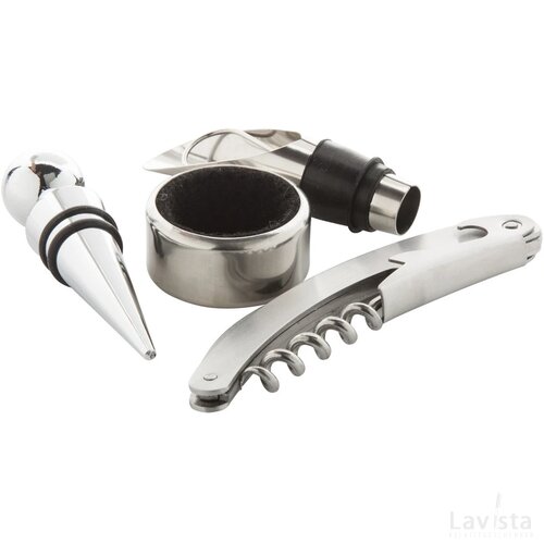 Moristel Wijn Set Zilver