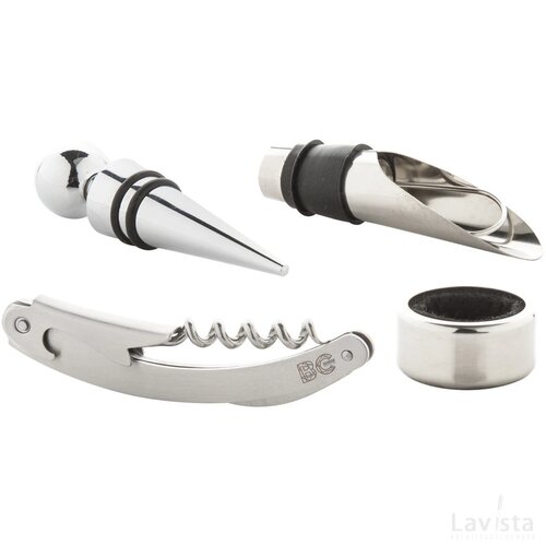 Moristel Wijn Set Zilver