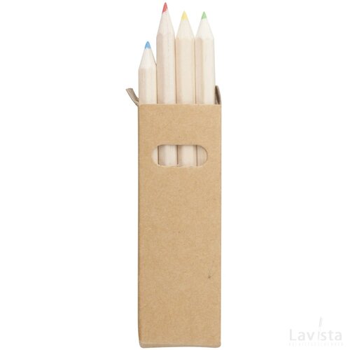Tynie Set Van Vier Potloden Naturel