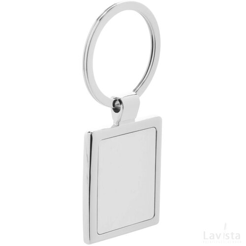 Rectangle Sleutelhanger Zilver