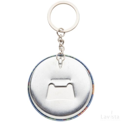 Keybadge Bottle Button Sleutelhanger Met Pin Wit