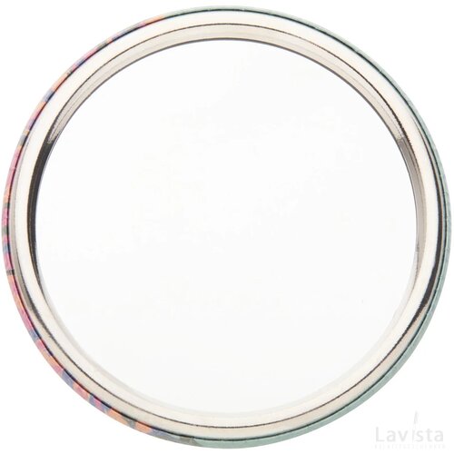 Beautybadge Button Met Pin En Spiegel Zilver