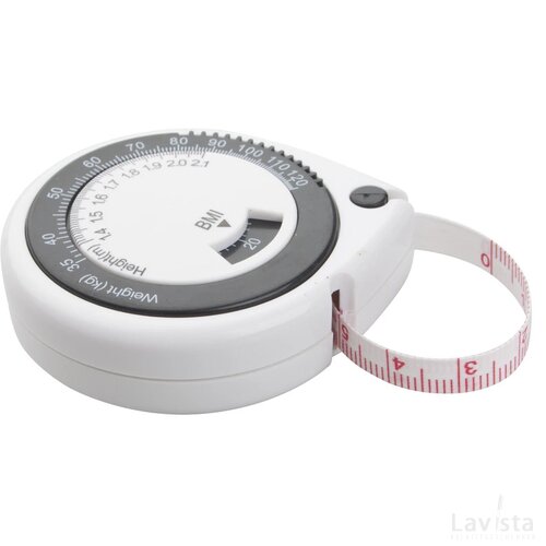 Lichaamsmeetlint met BMI display Wit