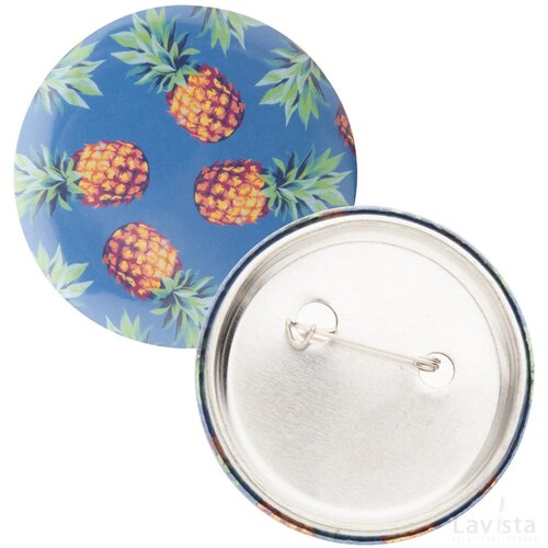 Pinbadge Maxi Button Met Pin Zilver