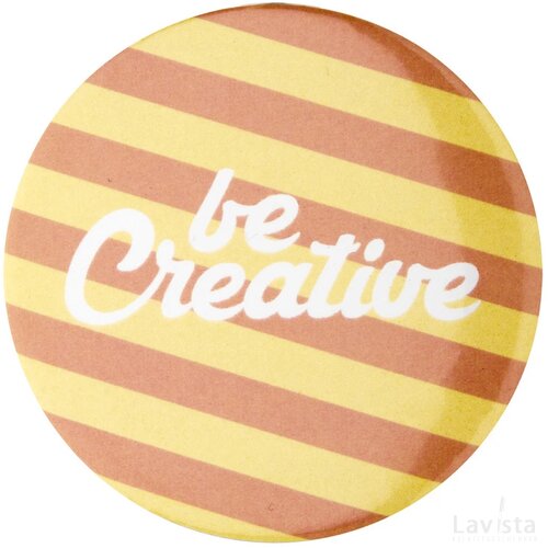 Pinbadge Maxi Button Met Pin Zilver
