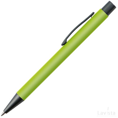 Balpen van kunststof appelgroen apple green appelgroen