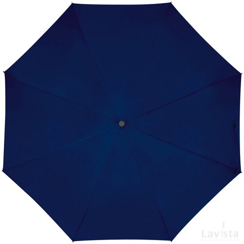 Automtische paraplu met greep als karabijnhaak donkerblauw darkblue donkerblauw