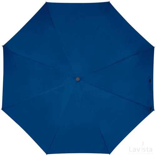Automtische paraplu met greep als karabijnhaak blauw