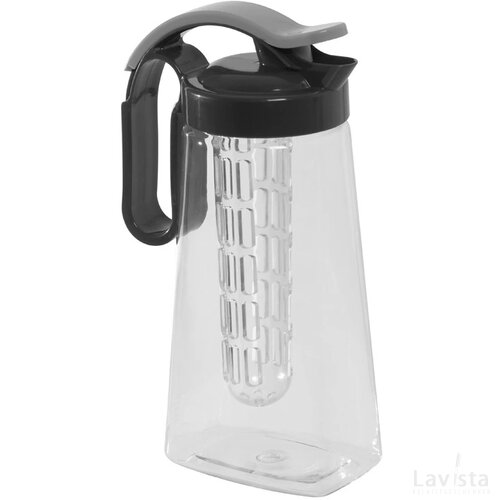 Karaf met infuser antraciet