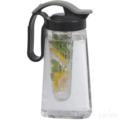 Karaf met infuser antraciet