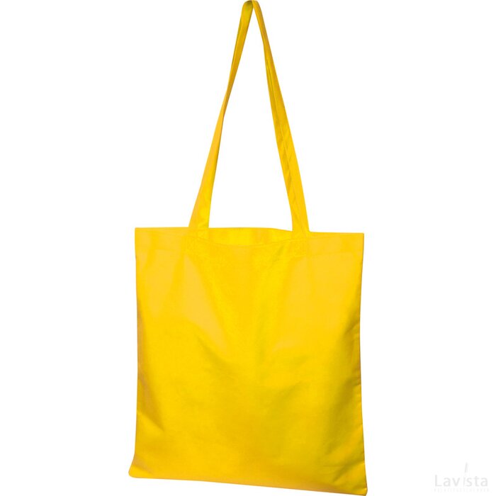 Non-woven shopping bag geel