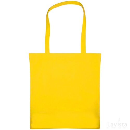 Non-woven shopping bag geel