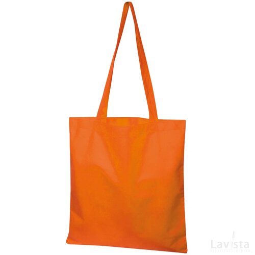 Non-woven shopping bag oranje