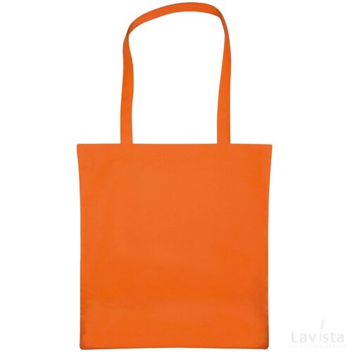 Non-woven shopping bag oranje