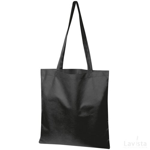 Non-woven shopping bag zwart