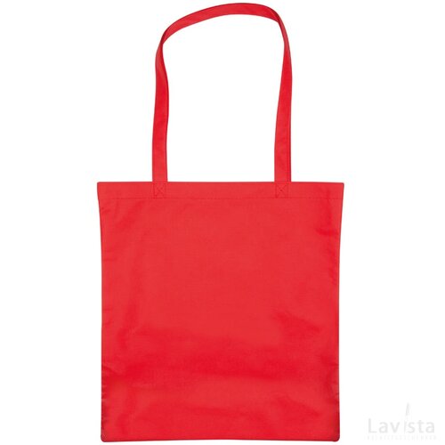 Non-woven shopping bag rood