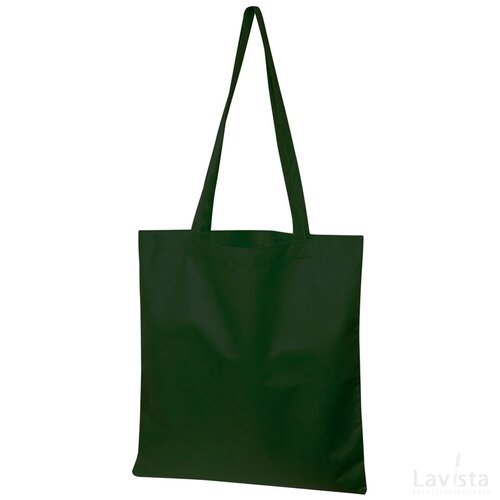 Non-woven shopping bag donkergroen