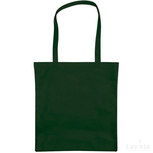 Non-woven shopping bag donkergroen