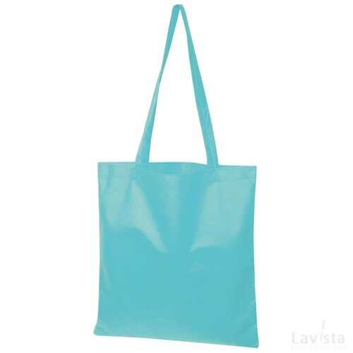 Non-woven shopping bag turquoise