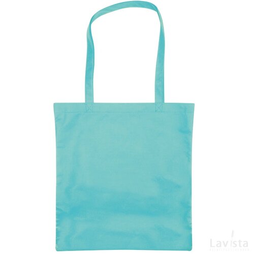 Non-woven shopping bag turquoise